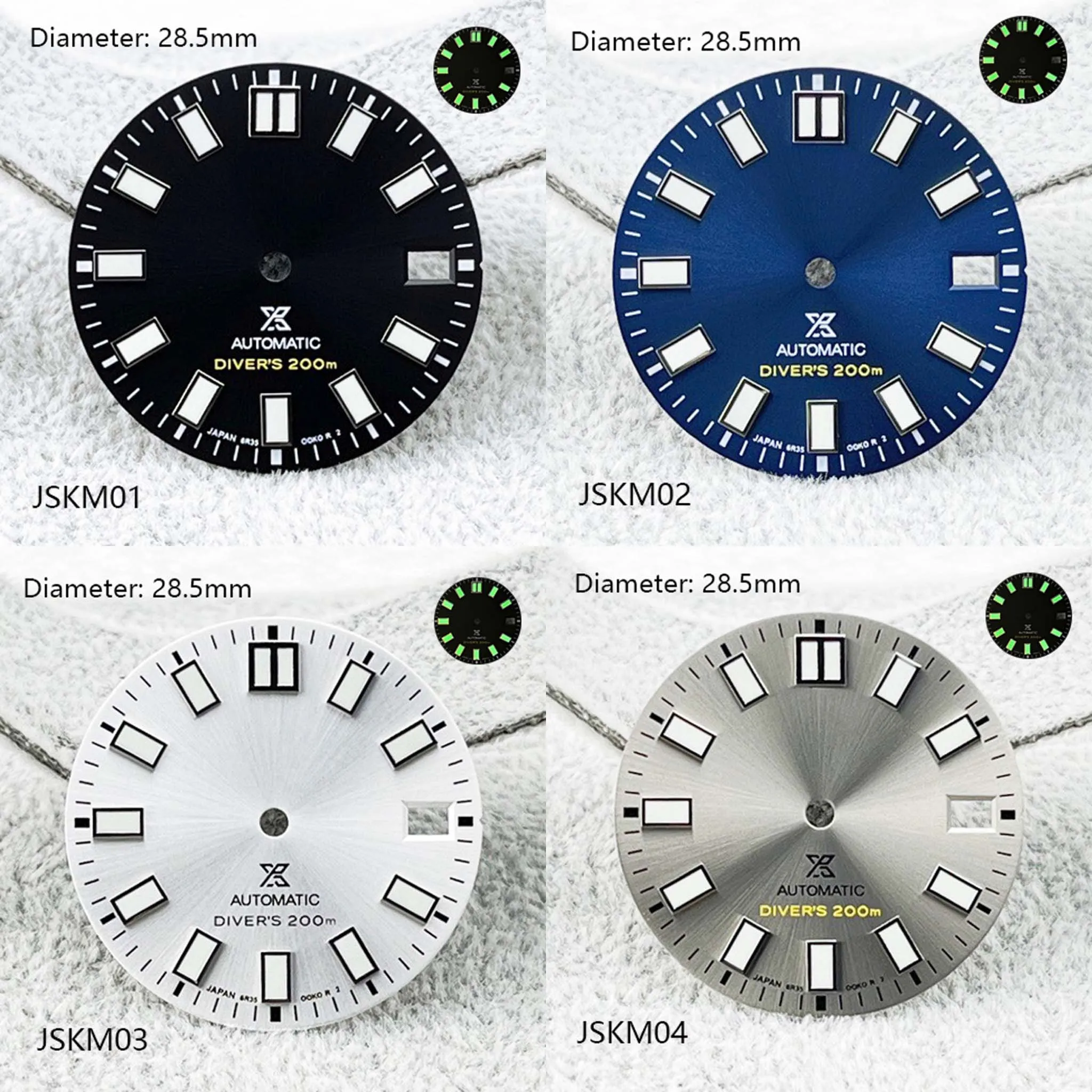 28 5 мм SPB143 NH35 асептический индивидуальный циферблат без логотипа мужские