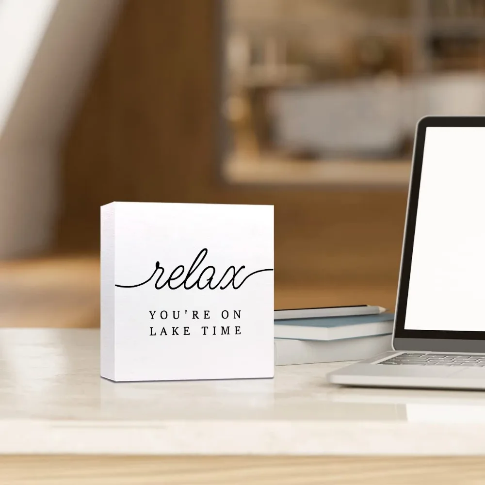 Деревянный пейзаж с принтом озера декор для стен столешницы дом релаксационные