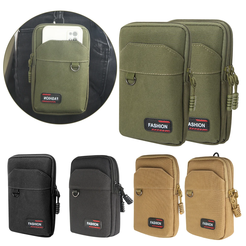 

Phone Military Hunting Fanny Nylon Gear Bag Camping Bag Purses Waist Tactical Pack Pouch Molle Waist Outdoor Men Tactical