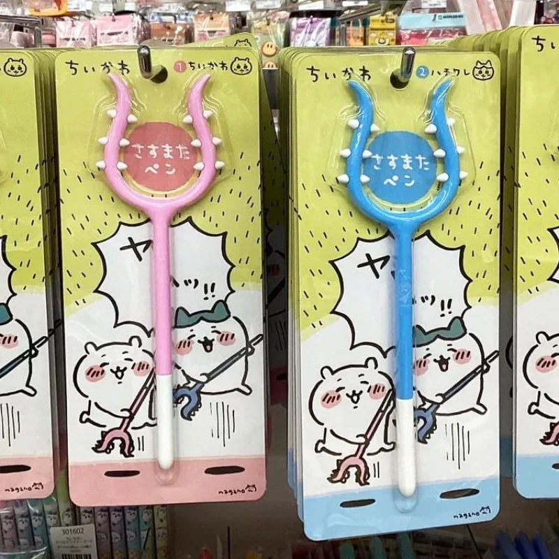 Фото Ручка-шариковая Chiikawa Hachiware Usagi Kawaii, аниме, мультяшная, черная, 0.5 мм, 100 штук, пластиковая, милая, модная, с гладким письмом, с рисунком Хэйл Страйк Роуд №1