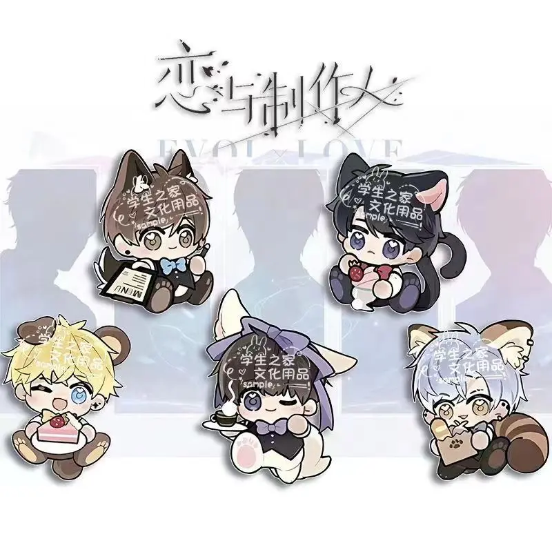 Аниме Любовь и производитель Xumo Baiqi Zhou Qiluo Значок Косплей Опора Булавка Брошь