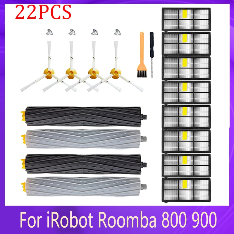 

HEPA Filters Main Brushes Kit For iRobot Roomba 800 900 Series 860 870 880 890 960 980 990Robot Vacuum Cleaner Parts Accessories