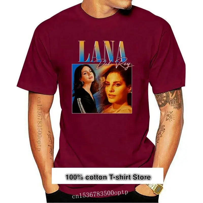 

Camiseta de Lana Del Rey para hombre, camisa negra Vintage de los 90, Unisex