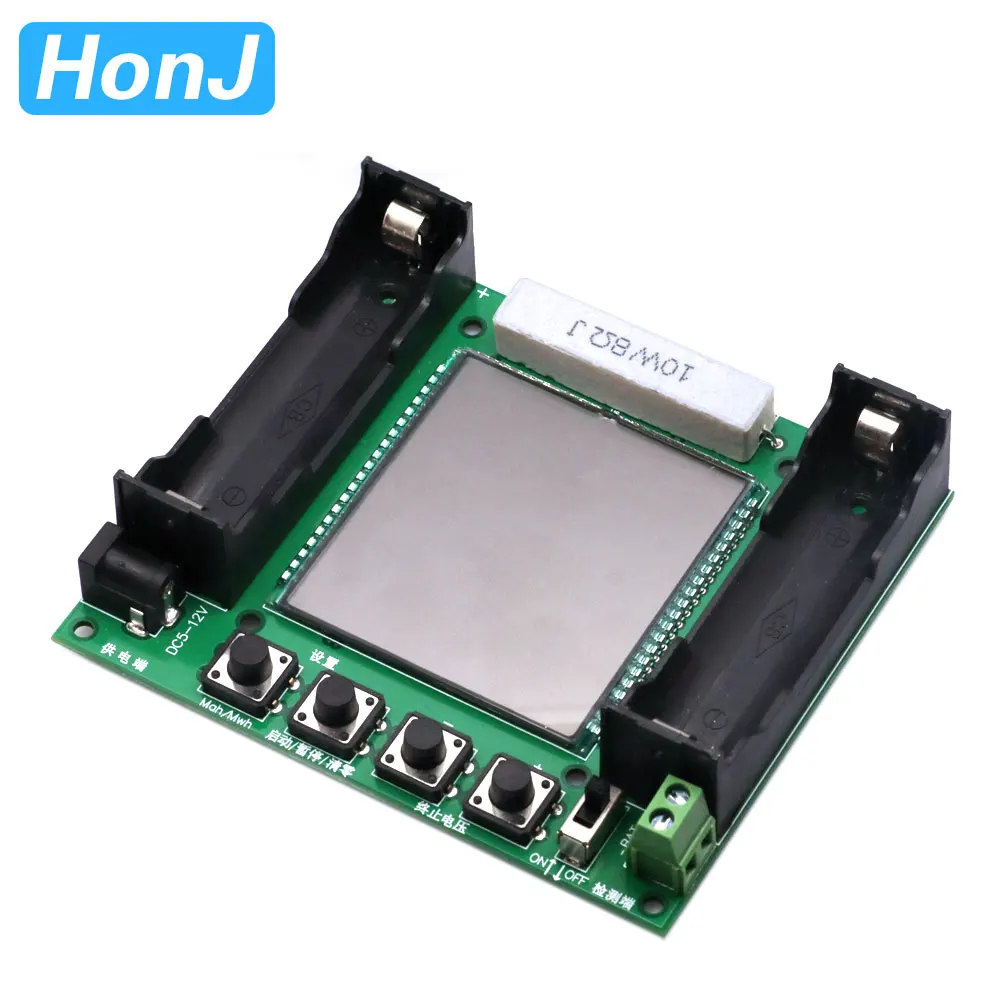 Модуль тестера емкости литиевой батареи 18650 Высокоточный ЖК-цифровой дисплей