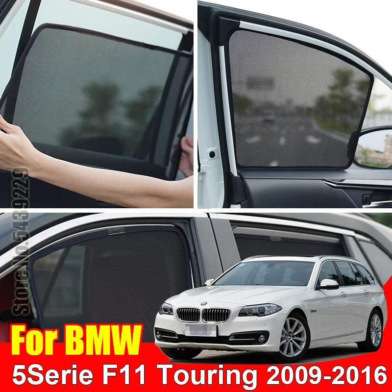 

Магнитный автомобильный солнцезащитный козырек для BMW 5 series F11 Touring 2009-2016, пользовательская сетчатая рамка, занавеска, искусственный козырек