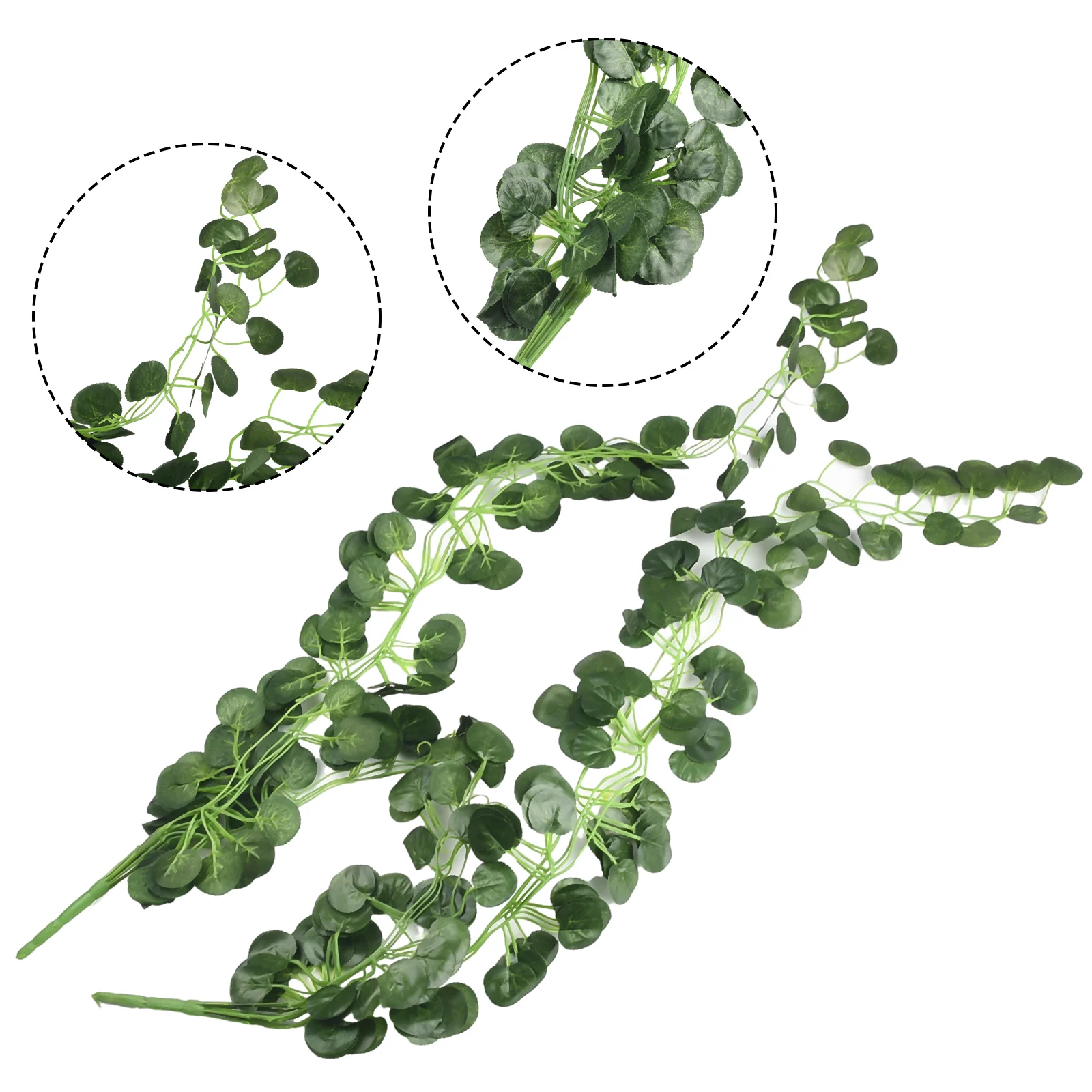 

2PC 90cm Artificial Hanging Plant Greenery Vine Leaf Garland Begonia Leaf Rattan Wall Doors Mirror Wedding Party Garden Decor