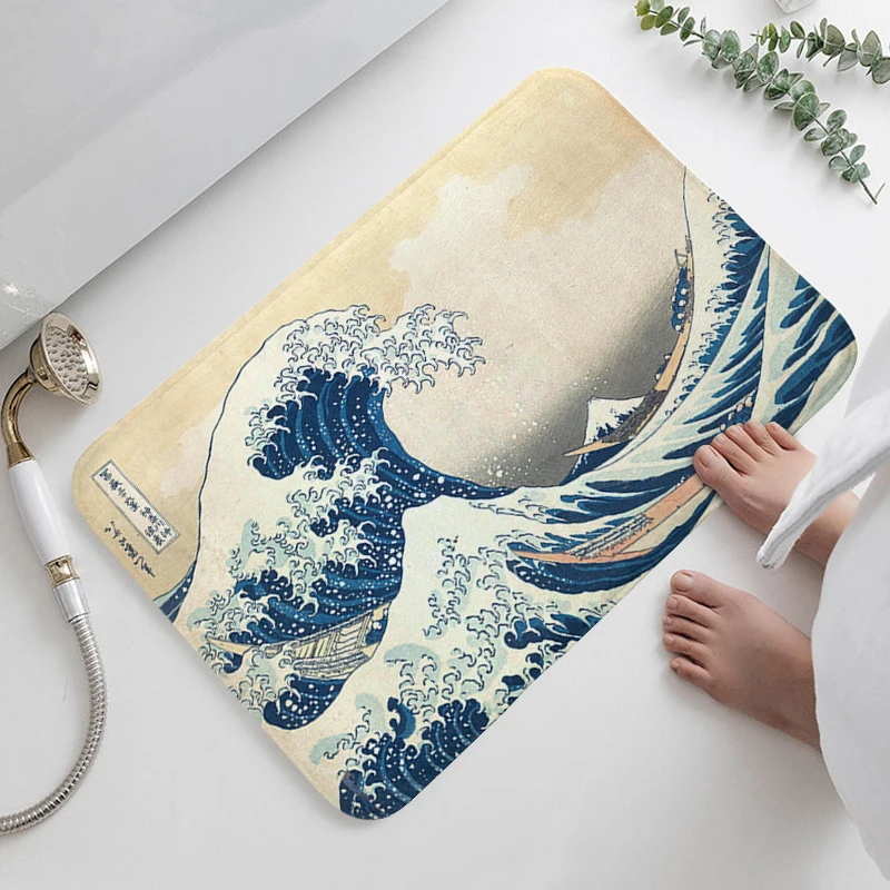 Коврик для входной двери под заказ японская D-волна коврик ног в ванную комнату