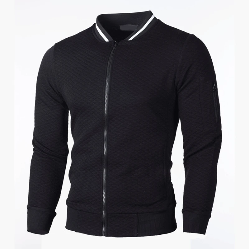 

2023 New Men's Plaid Sweatshirts Zipper Men Sweatshirts Stand Collar for Male Casual Man Zipper Sweatshirt Clothing