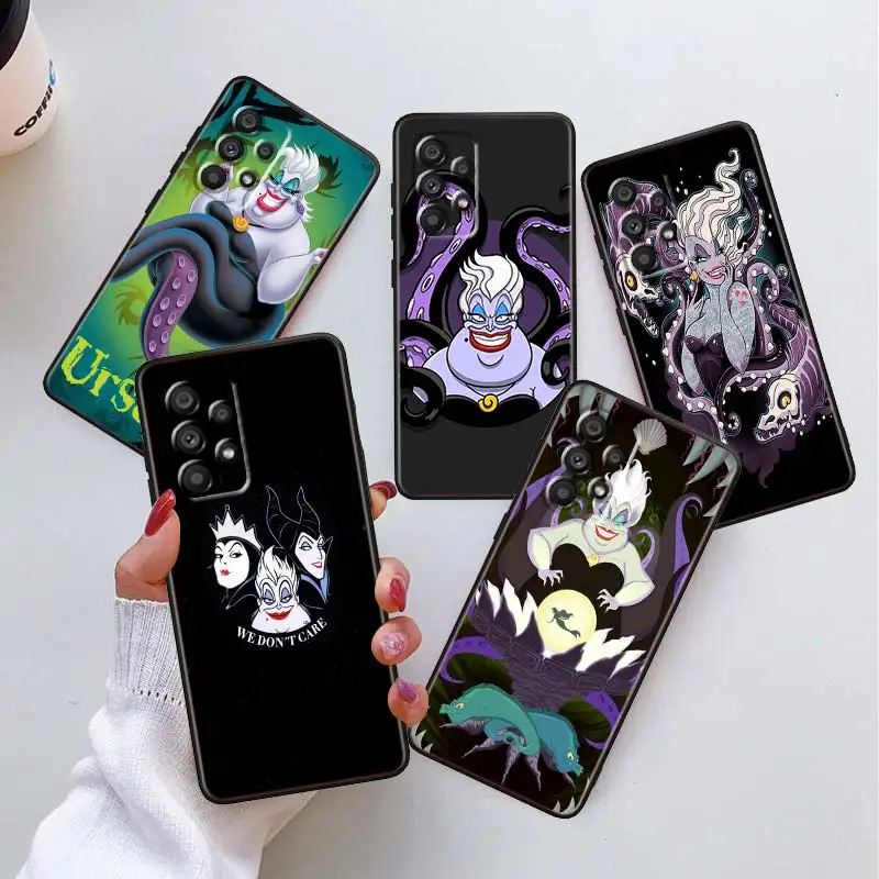 

Maleficent Usula Disney Phone Case For Samsung A73 A72 A71 A53 A52 A51 A42 A34 A33 A32 A23 A22 A21 A13 A04 A03 5G Black