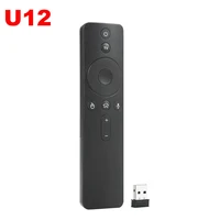 2 4g wireless voice remote control u12 infrared learning remote controller with receiver for set top box tv