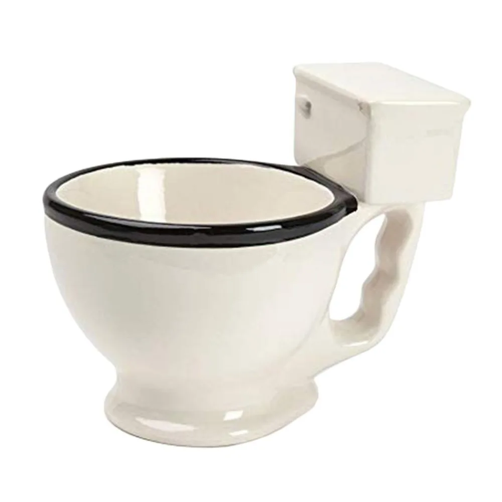 

Novelty Toilet Ceramic Mug With Handle 300ml Coffee Tea Milk Ice Cream Cup Funny For Gifts