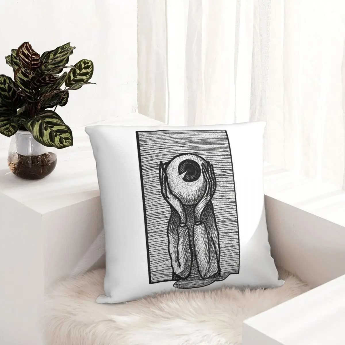 

Horror Halloween Eye Of The Beholder pillowcase printed cushion cover sofa waist pillow pillow cover