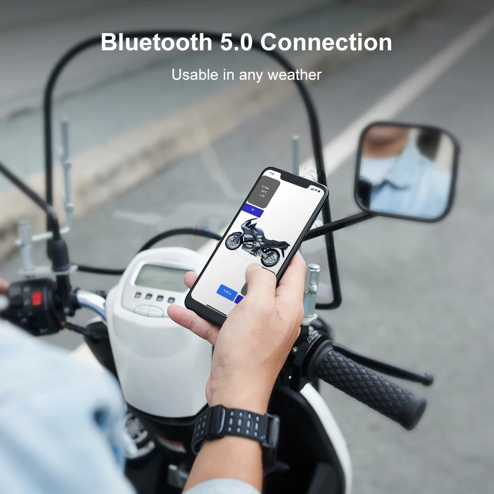 TPMS Датчик давления в шинах мотоцикла Bluetooth-совместимая система контроля для