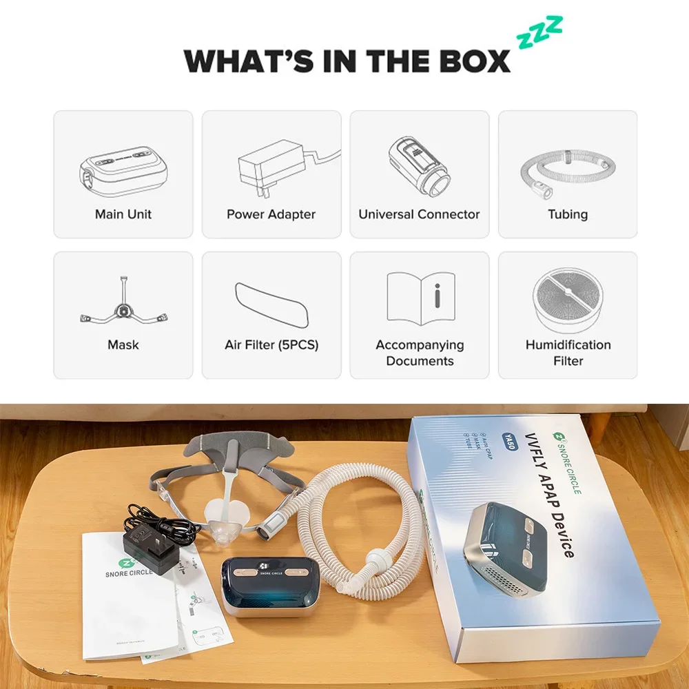 Автоматический вентилятор CPAP Респираторная машина Устройство апноэ во сне