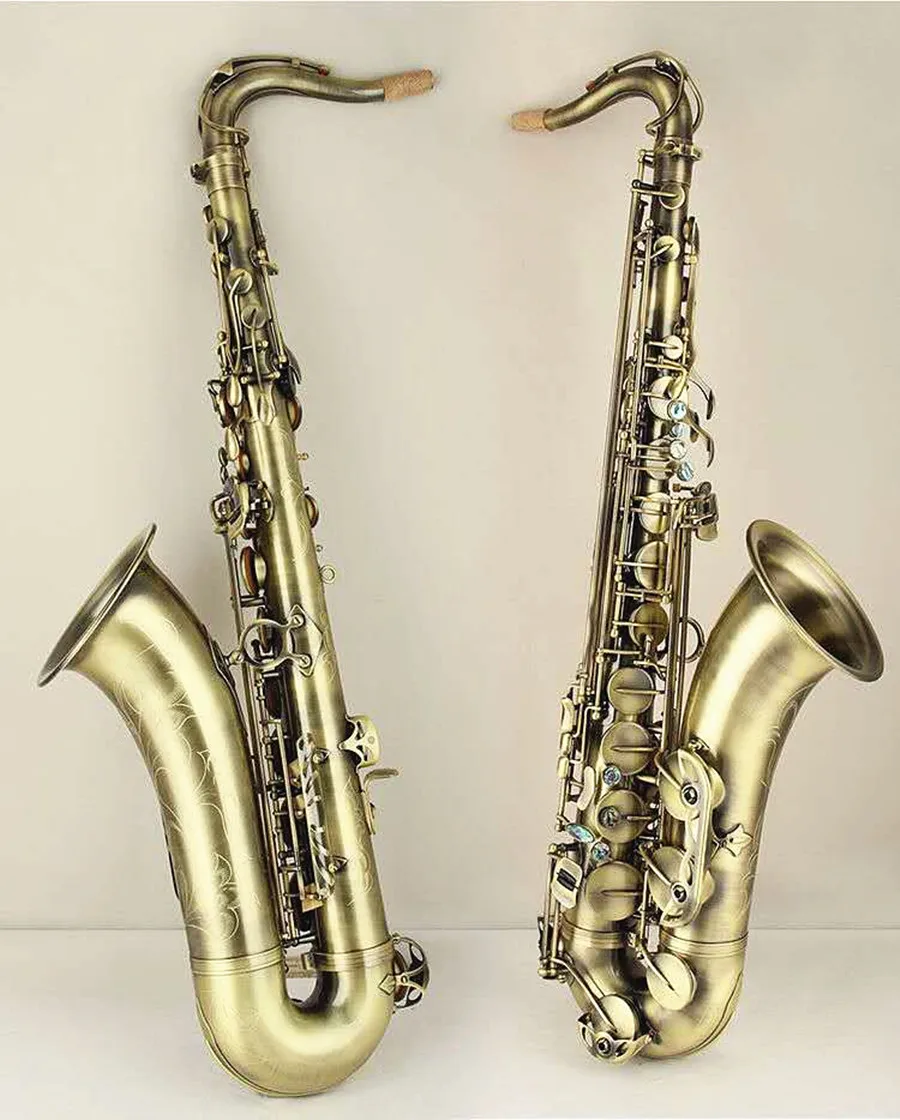 

Tenor Saxophone Reference Antique Copper B Flat Woodwind Instrument With Case Mouthpiece Reeds Neck