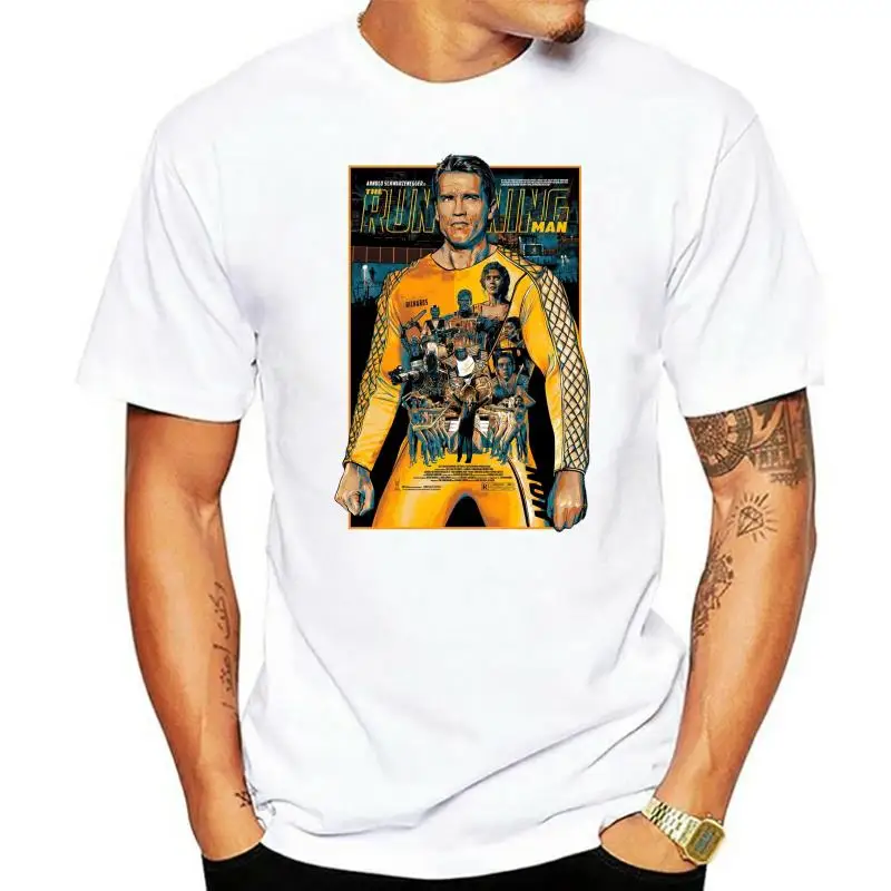 

THE RUNNING MAN MOVIE 80s 90s RETRO ARNOLD SCHWARZENEGGER ARNIE MENS T Shirt