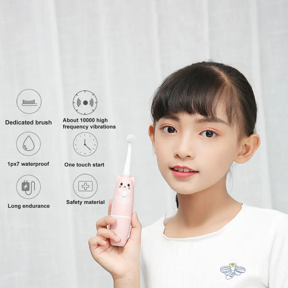 

Durable Convenient Sonic Automatic Oral Brush Safe Electric-Toothbrush Low Noise for Bathroom
