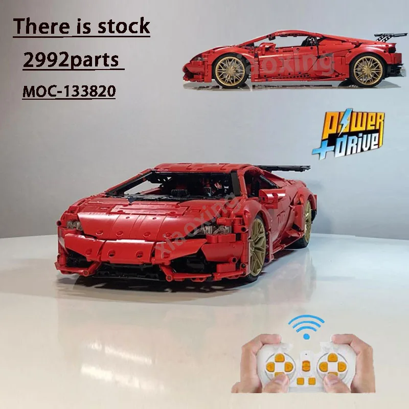 RC Электрический спортивный автомобиль 1:8 2992 деталей