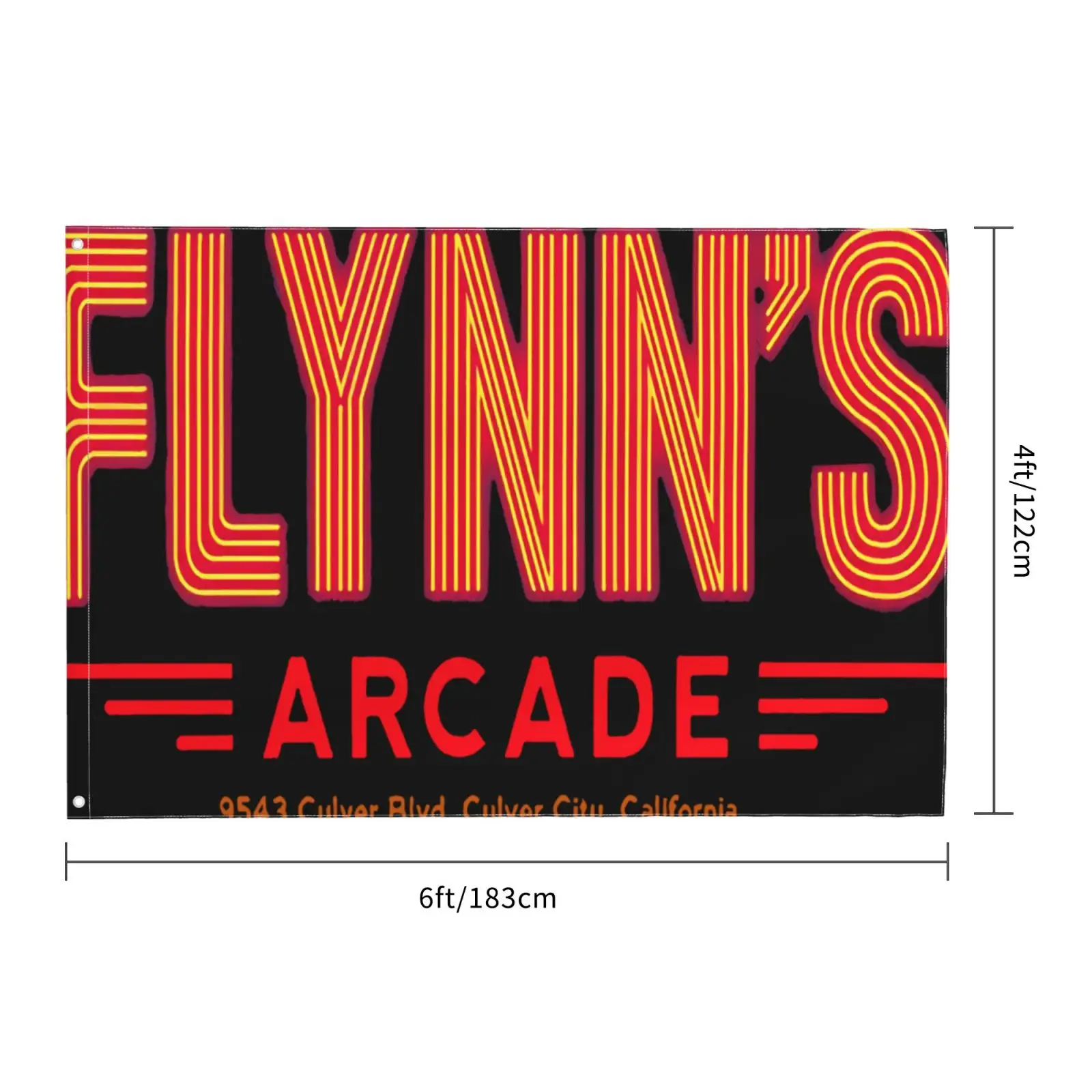 Флаг садовый Flynns Arcade Tron Old Skool Encom 4636 Польша радуга Хэллоуин Россия Канада