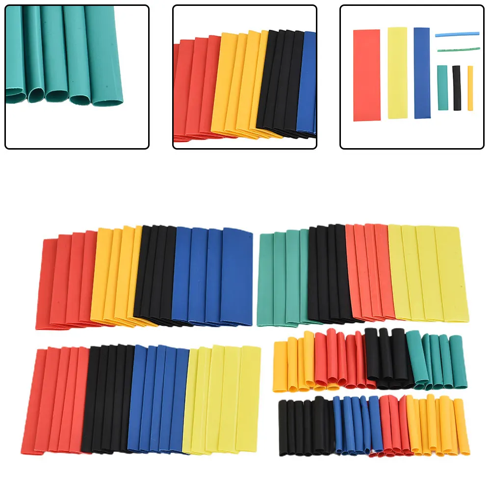 

328 Pcs Heat Shrink Tubing Insulation Shrinkable Tube 2:1 Wire Cable Sleeve Kit 1.0mm2.0mm3.0mm4.0mm6.0mm8.0mm10.0mm14.0mm