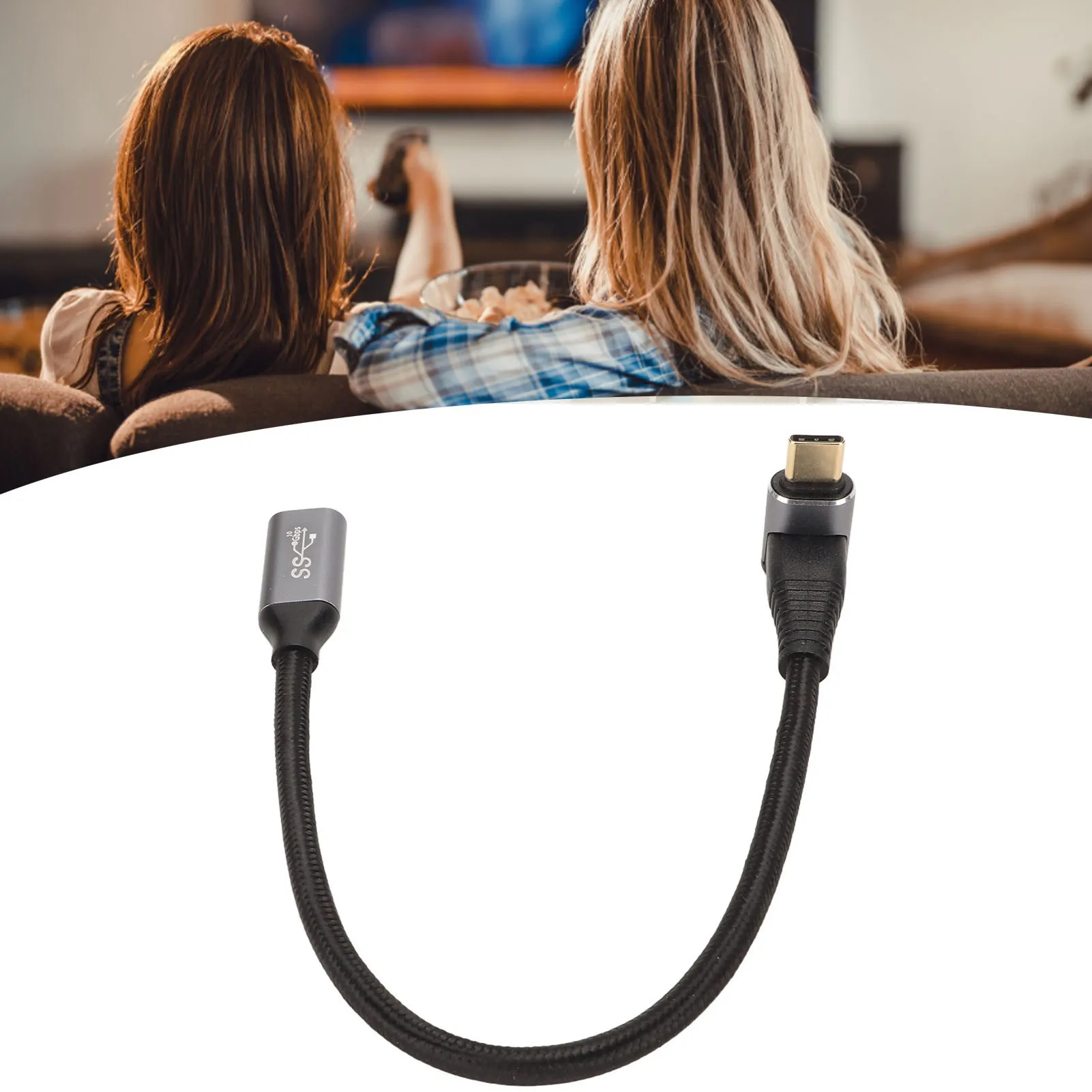 Тип-C3.1 Gen2 C папа-мама PD100W Кабель для быстрой зарядки 10 Гбит/с 4K 60 Гц USB игровых