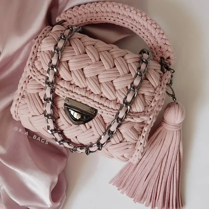 Трикотажная пряжа Бисквит цвет Крем длина 100м. 100% хлопок | Дом и сад