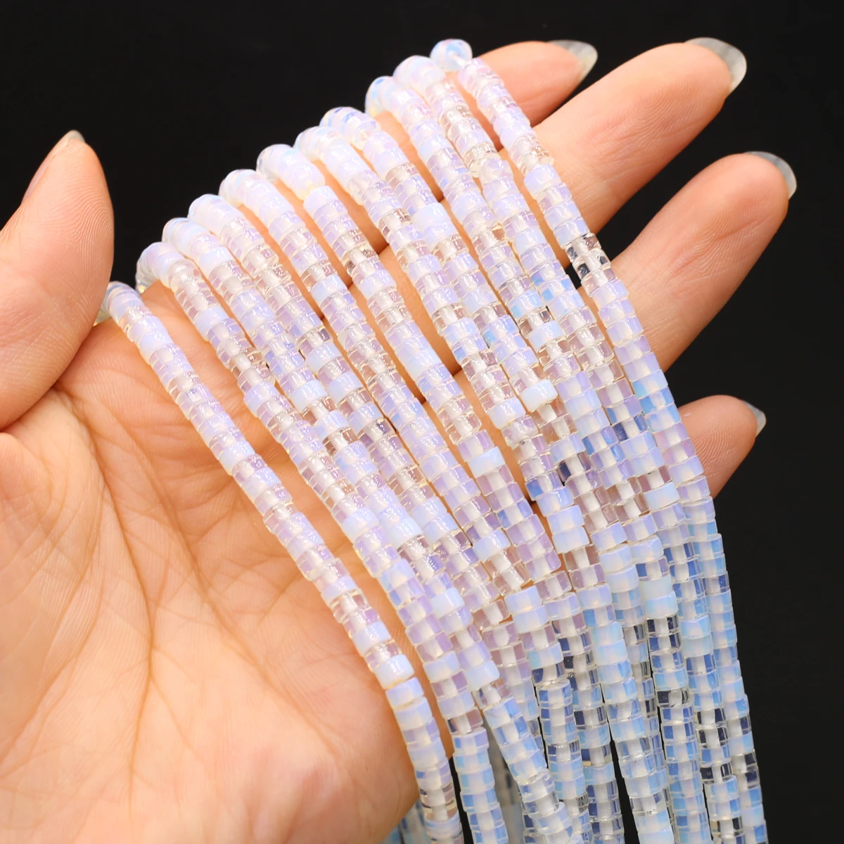 

Natural Stone Shiny Beads Loose Opal Crystal Cube Bead for Jewelry Making Diy Women Fashion Bracelet Necklace Gifts