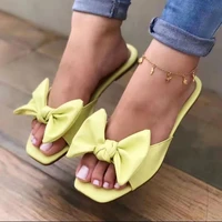 womens slippers 2022 summer new bowknot slippers fashion open toe women sandals sandals beach casual womens shoes 35 43