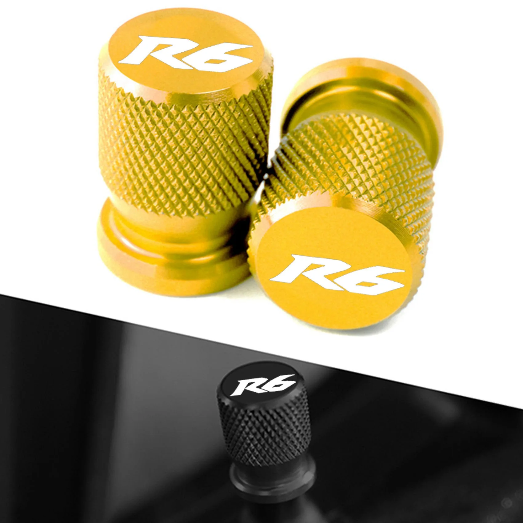 1 пара R6 CNC алюминиевые колпачки для пневматических клапанов пылезащитные штоков