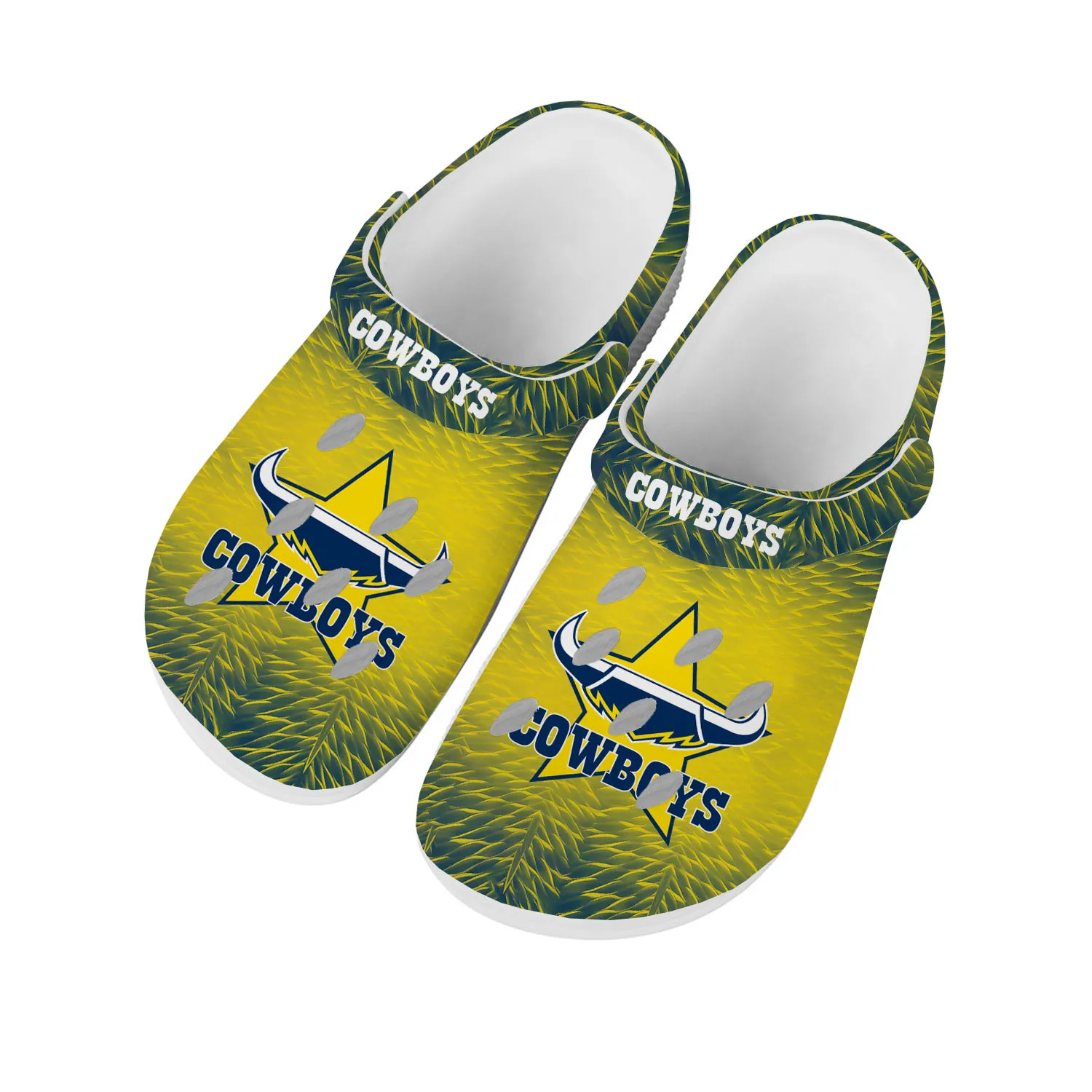 

North Queensland Cowboys Australian Rugby Home Clog Mens Women Youth Boy Girl Sandals Shoes Custom Shoe Beach Hole Slippers