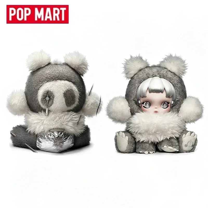 Фото POPMART SKULLPANDA Серия: Плюшевая кукла «Панк-Панда», оригинальная игрушка-сюрприз, кавайная аниме-фигурка, таинственная коробка, подарки для девочек №1