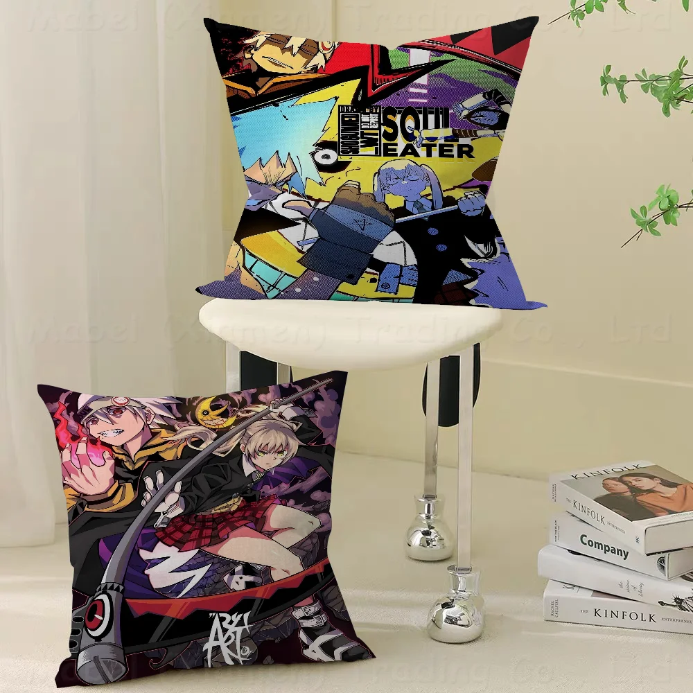 Чехол для подушки S-Soul Eater Animes наволочка декоративная чехол с принтом дивана