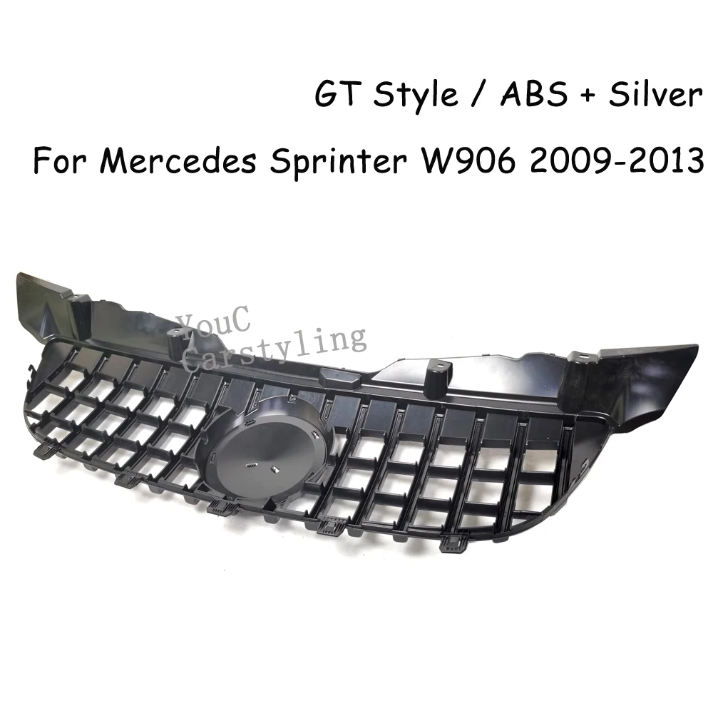 W906 GT стиль передний бампер Гриль для Mercedes Benz 2500 3500 2009-2013 фургон facelift Racing решетка