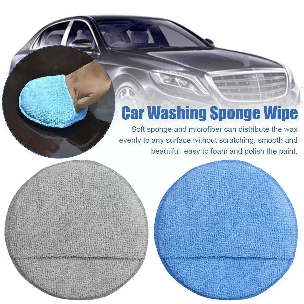 

5 Inch Waxing Cake Polishing Sponge Round Pocket Car Wipe Sponge Wipe Plated Crystal Sponge Car Wash Microfiber Polish P9R9