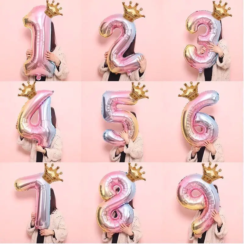 

Happy Birthday Decoration Balloons Rose Gold Letter Foil Ballons Birthday Party Decorations Globos Balony Anniversaire