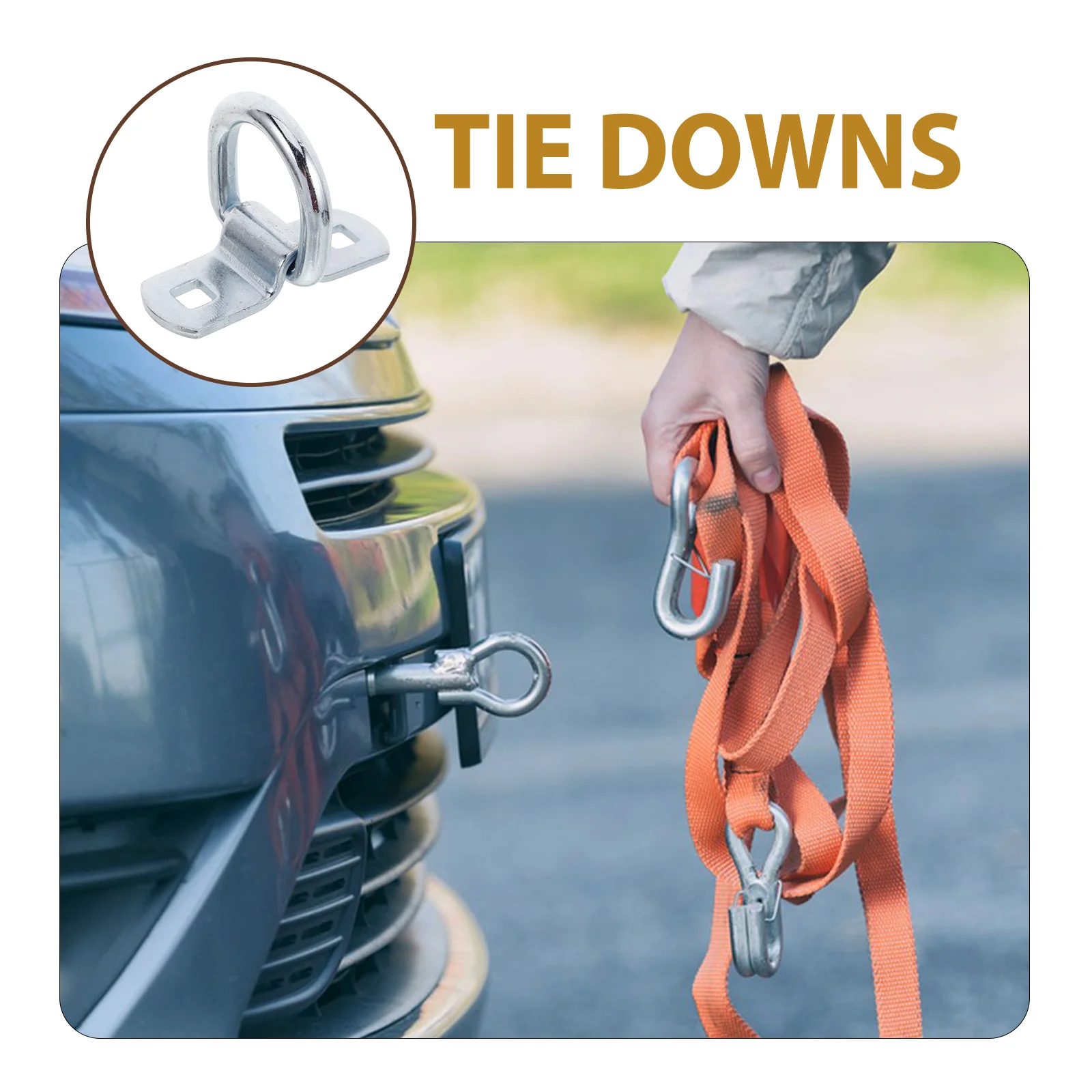 Тяга прицепа D-образные кольца Буксирные аксессуары Крючки для крепления