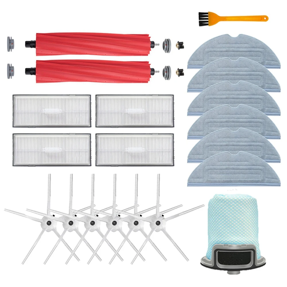 

Щетка для робота-уборщика Xiaomi Roborock T7S S7, основная и боковая щетки, Сменный фильтр для швабры, аксессуары для экрана