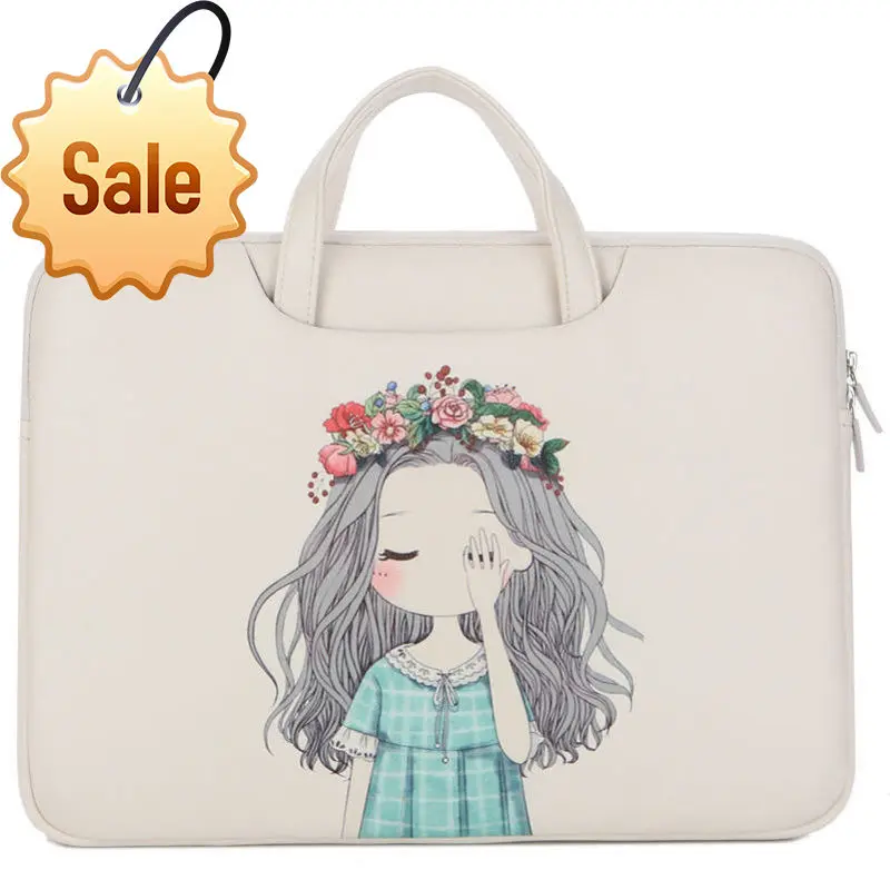 

Women's Handbag Cute 13 Inch 15.6 Apple Laptop Bag Computer Bag PU Material Handbag Laptop Bag Office Briefcase Student Bag