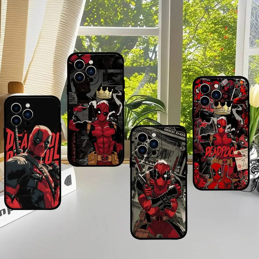 Фото Крутой милый чехол для телефона D-deadpoolS, черный, подходит для IPhone 17,16,15,11,13,14 Pro Max, Plus, X, Xr, Xs Max, 13Mini №3