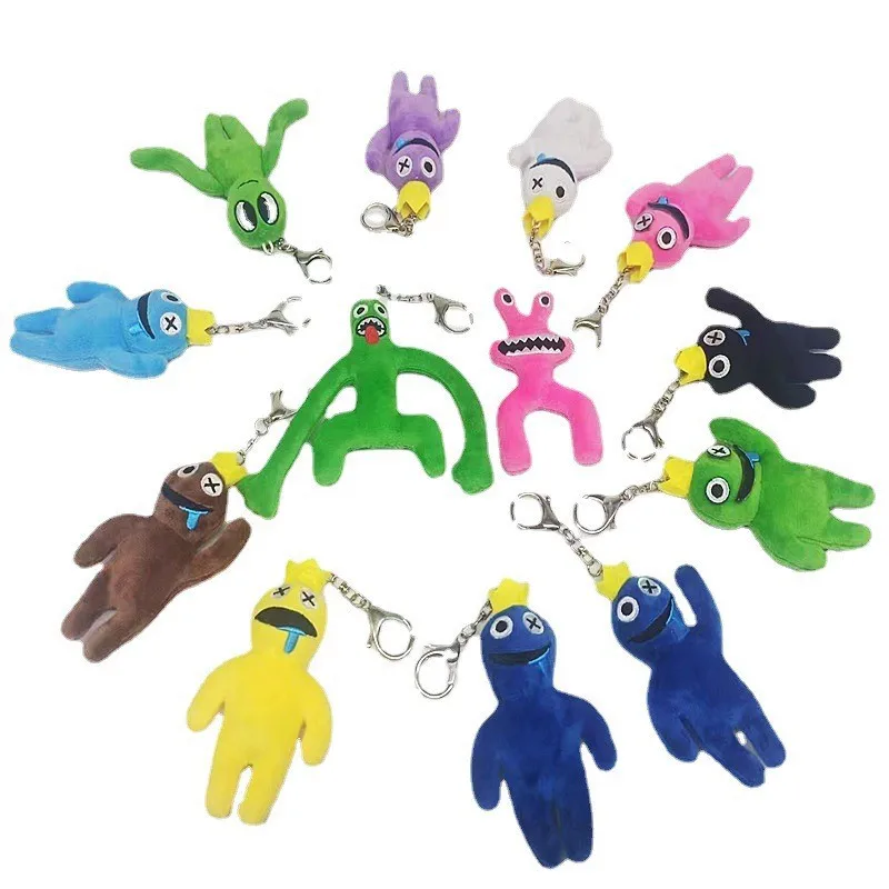 

Радужные друзья, плюшевые куклы, фигурки, подвесные игрушки, Мультяшные игровые фигурки, куклы, кавайные синие монстры, мягкие животные, плю...