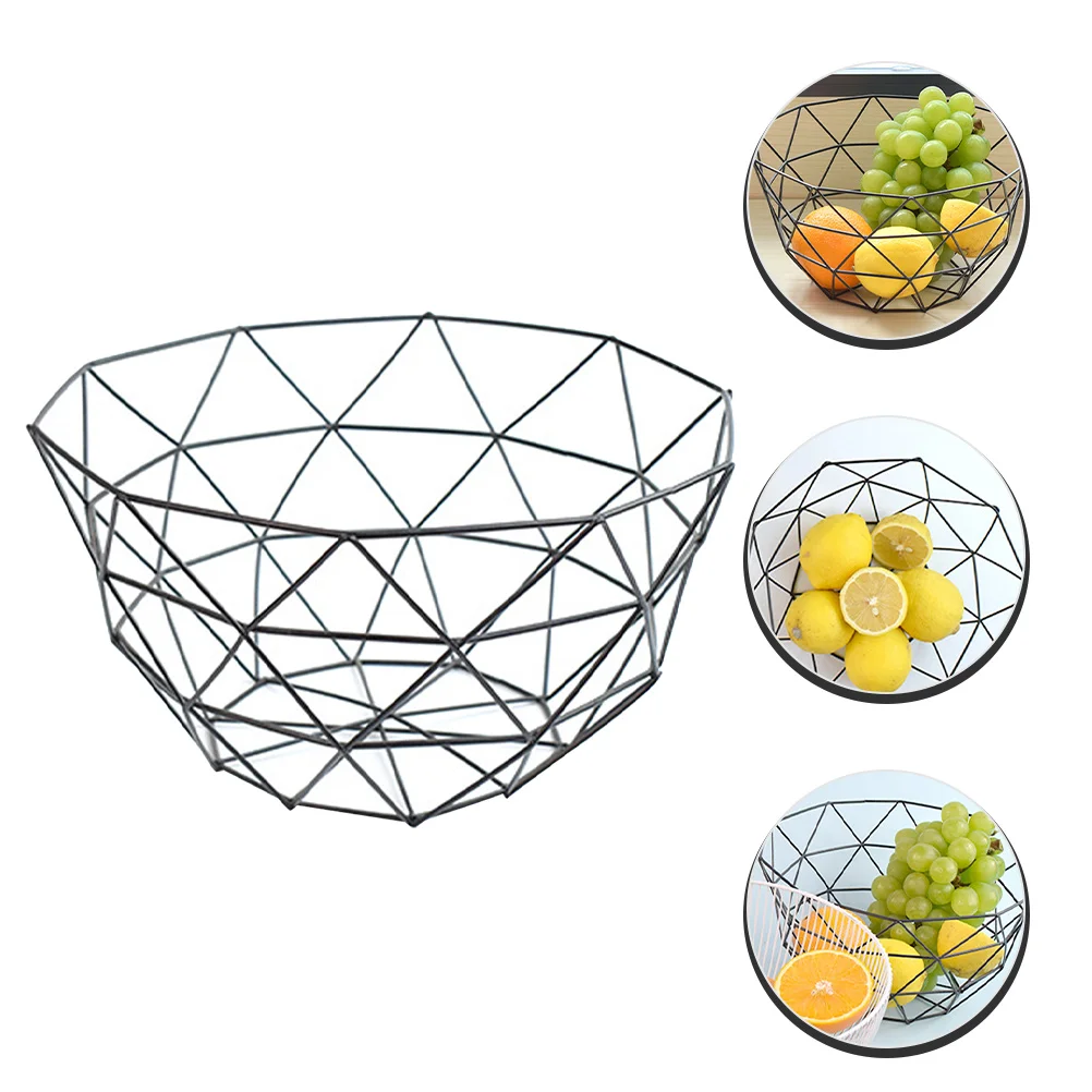 

Creative Metal Wire Decorative Fruit Bowl Centerpiece Serving Bowl Party Snack Tray Fruit Container