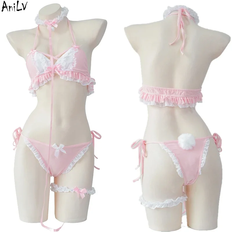 AniLV 2022 летний милая девушка аниме Любовь полый купальник Unifrom торт юбка женщины