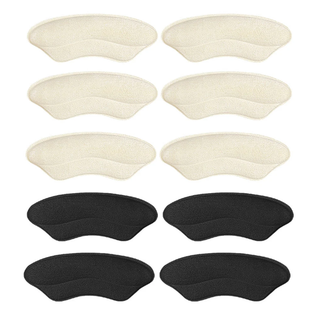 

5pairs/pack Insert Heel Pad For Shoes Non Slip Grip Comfortable Soft Pain Relief Foot Care Protector Cushion Self Adhesive Liner