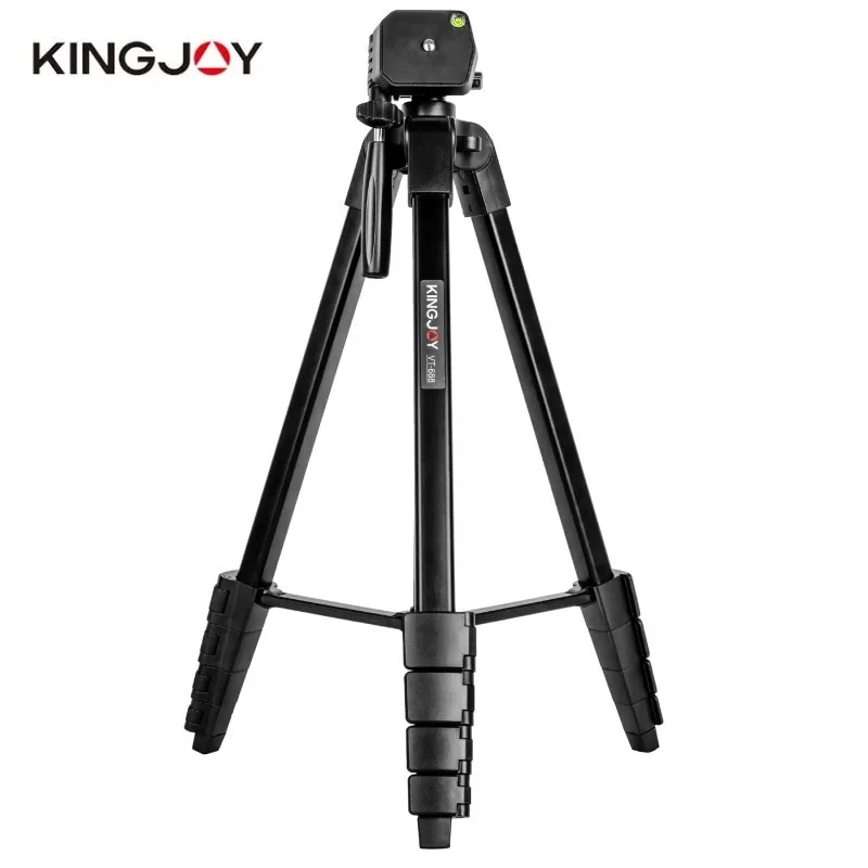 Фото Штатив KINGJOY VT-688 высотой 1,7 м для цифровых камер Canon, Nikon, Sony и мобильных телефонов, портативный, для путешествий и съемки на открытом воздухе №3