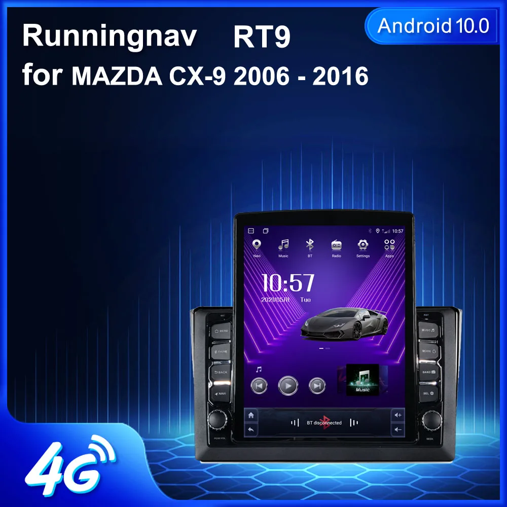 9 7 &quotAndroid 10 1 для MAZDA CX-9 2006 - 2016 автомобильное радио мультимедийный видеоплеер