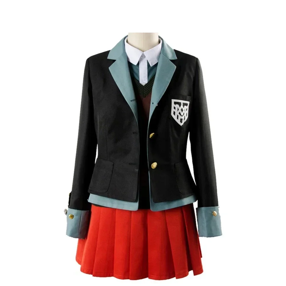 Anime Danganronpa Magician Yumeno Himiko Girl Uniform Cosplay Costume Halloween Carnival Student Red Wig