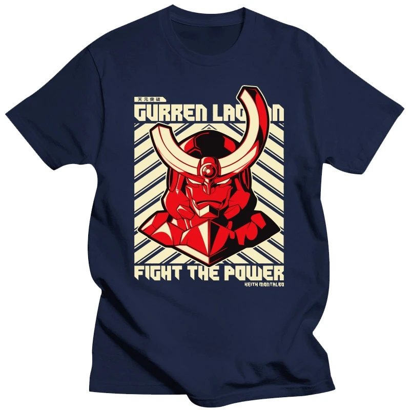 Summan Мужская качественная футболка с принтом Tengen Toppa Gurren Lagann Новое поступление 2020