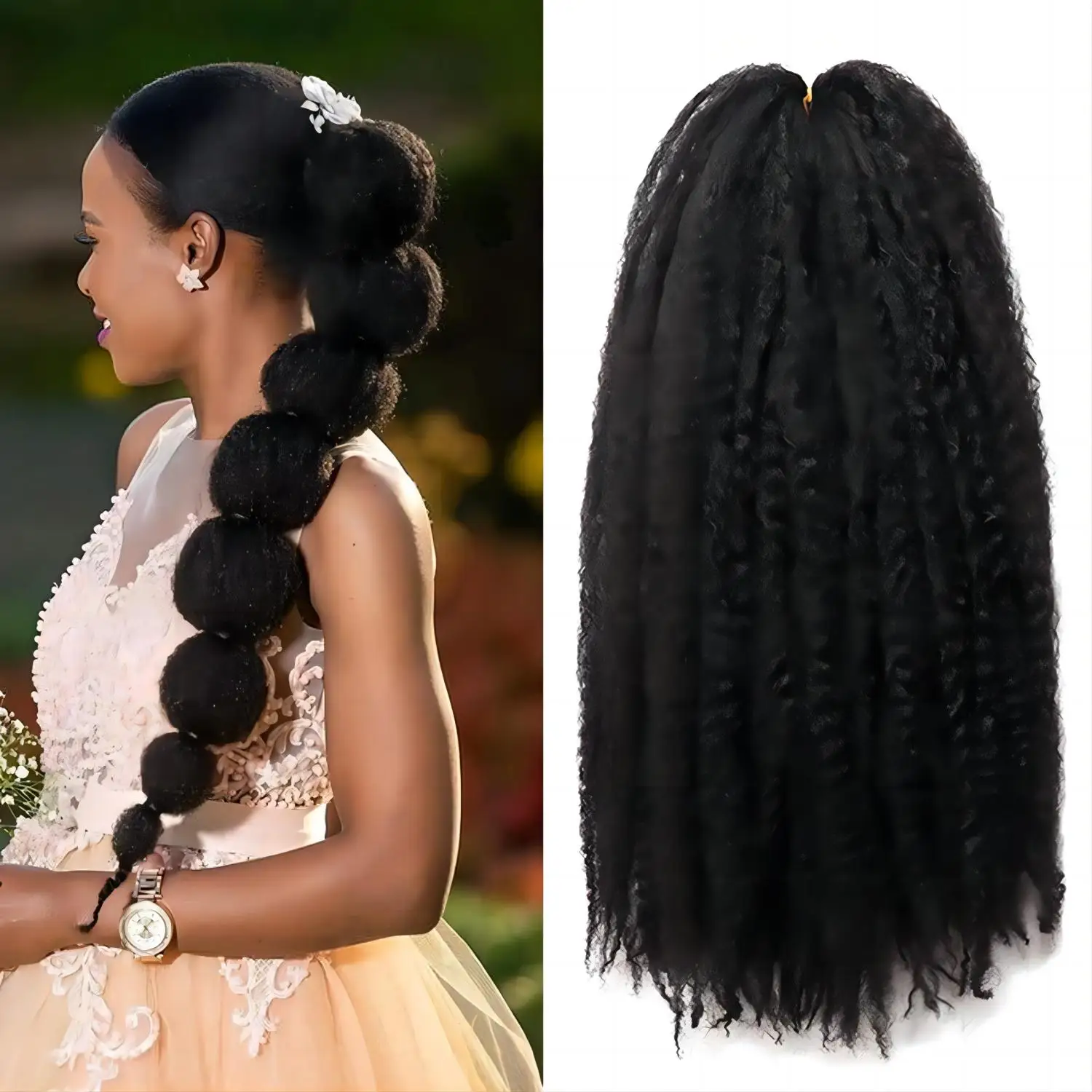 

Ombre Synthetic Braiding Hair Extensions for Women 18 Inch Marley Hair Afro Kinky Twist Crochet Hair