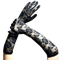 breathable quick dry ladies long lace gloves arm sleeves elbow guards arm guards sports full finger sleeves