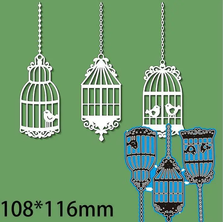 Металлические Вырубные штампы в виде птичьей клетки форма для скрапбукинга